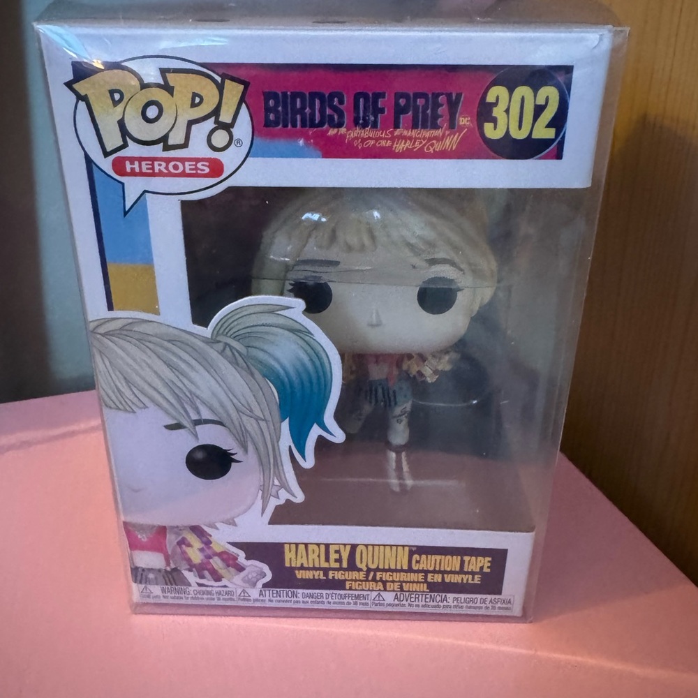Funko Pop! Heroes Harley Quinn Vinyl Figure with Blue and Blonde Hair